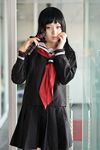  cosplay enma_ai highres jigoko_shoujo jigoku_shoujo kanata_(model) photo sailor sailor_uniform school_uniform serafuku waraningyo 