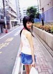  bag denim hamada_shoko highres lolita_race_queen miniskirt photo shopping_bag skirt tank_top 