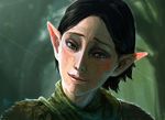 1girl bust dragon_age elf face female maya_sawamura_anderson onibox solo 