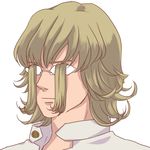  barnaby_brooks_jr blonde_hair curly_hair glasses lowres male_focus opaque_glasses portrait ramta severed_hair solo tiger_&amp;_bunny 