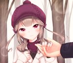  akaimo_satsuma bad_id bad_pixiv_id brown_hair crossdressing goma_(11zihisin) hat highres male_focus original otoko_no_ko red_eyes solo 