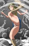  blonde_hair dr._slump dragon_ball dragonball highres panties skirt sweat takimoto_dojo underwear yamabuki_midori yellow_eyes 