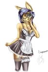  female french_maid ibengmainee kavi lagomorph looking_at_viewer maid maid_uniform mammal rabbit sasha sasha_(jeremy_bernal) solo 