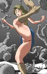  blonde_hair censored dragon_ball dragonball highres palace_(dragonball_gt) skirt sweat takimoto_dojo yellow_eyes 