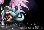  ahri animal_ears chinadress dress kitsune league_of_legends tail 