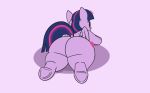  andelai animated big_butt blinking butt dock equine female friendship_is_magic hair horse huge_butt looking_back lying magic mammal multicolored_hair my_little_pony on_front pony rear_view semi-anthro shaking_butt simple_background slightly_chubby solo twilight_sparkle_(mlp) underhoof 