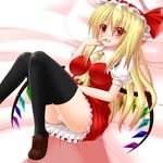  cleavage flandre_scarlet pantsu tagme thighhighs touhou wings 