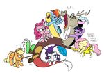  applejack_(mlp) beard blonde_hair blue_eyes discord_(mlp) english_text equine eyes_closed female fluttershy_(mlp) friendship_is_magic green_eyes grin horn horse invalid_tag laugh male mickeymonster multi-colored_hair my_little_pony pegasus pink_eyes pink_hair pinkie_pie_(mlp) pony purple_eyes purple_hair rainbow_dash_(mlp) rainbow_hair rarity_(mlp) twilight_sparkle_(mlp) two_tone_hair unicorn wings 