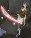  2005 amakura_mio crimson_butterfly fatal_frame fatal_frame_2 fatal_frame_ii female katana lowres moketto sword weapon 