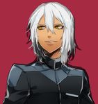  bad_id bad_pixiv_id dark_skin dark_skinned_male gundam gundam_age male_focus military military_uniform silver_hair solo uniform yellow_eyes yomo_(ym) zeheart_galette 