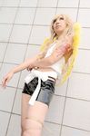  benten blonde_hair cosplay halter_top halterneck laces naka_aru photo shorts wings zone-00 