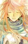  closed_eyes long_hair luke_fon_fabre male_focus mooche red_hair scarf sidelocks solo spoilers tales_of_(series) tales_of_the_abyss 