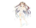  cleavage long_hair monobeno nopan re:n_ne sawai_natsuha white 