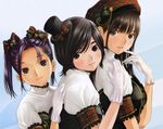  3girls anegasaki_nene black_hair gloves hat kobayakawa_rinko love_plus mino_taro takane_manaka 