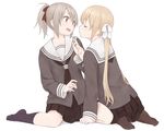  2girls nnyu original seifuku white yuri 