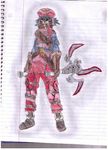  azure_kite colored dot_hack_gu sketch tri_edge video_game_character wolfe_galvin(artist) 