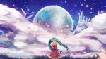  aqua_hair bad_id bad_pixiv_id cloud coat full_moon hands_on_own_chest hatsune_miku itamidome long_hair mittens moon open_mouth skirt sky star twintails very_long_hair vocaloid 