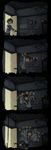  4koma comic dark door duplicate failure highres light_switch original room school_uniform serafuku truth yamaada 