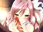  1girl blush censored kamiya_maneki oppai pov relations_sisterxsister semen sweat 