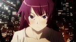  bakemonogatari blush city city_lights cityscape collarbones nisemonogatari screen_capture senjougahara_hitagi 