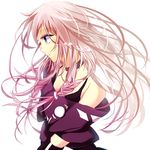  bad_id bad_pixiv_id bare_shoulders blonde_hair blue_eyes braid highres ia_(vocaloid) long_hair off_shoulder outo_(mado) pink_hair simple_background solo twin_braids vocaloid 