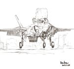  airplane f-35 illuststudio lineart sketch 
