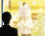  amagami_ss_plus christmas_tree christmas_window_shopping fur_lined gift_idea lighting reflection screen_capture smile tachibana_junichi winter_coat 