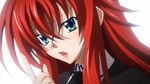  1girl absurdres ahoge blue_eyes highschool_dxd long_hair red_hair rias_gremory screen_capture 