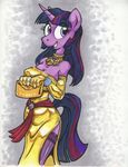  anthrofied breasts cleavage clothed clothing dress elbow_gloves equine female friendship_is_magic gloves horn king-cheetah legwear mammal my_little_pony necklace purse solo stockings twilight_sparkle_(mlp) unicorn 