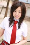  blouse cosplay highres necktie ootomo_sayuri otomo_sayuri photo plaid pleated_skirt school_uniform serafuku skirt tie 
