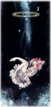  bad_id bad_pixiv_id barefoot bow dress hair_bow halo highres himehi kaname_madoka mahou_shoujo_madoka_magica ribbon short_twintails solo twintails 