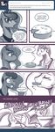  black_and_white cheese comic crown cutie_mark dialog duo eating english_text equine female feral friendship_is_magic hair horn horse invalid_tag john_joseco mammal monochrome my_little_pony pony princess princess_celestia_(mlp) princess_luna_(mlp) royalty sibling sisters text throwing_up toilet tumblr vomit winged_unicorn wings 