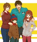  age_difference angry family father_and_daughter father_and_son hat husband_and_wife mother_and_daughter mother_and_son randy_marsh sharon_marsh shelley_marsh short_hair siblings size_difference south_park stan_marsh 