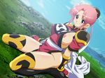  blush breasts dragon_quest dragon_quest_dai_no_daibouken holy_inn large_breasts maam nipples pink_hair 