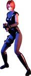  1girl 3d bag bare_shoulders black_shoes bodysuit boots breasts capcom detached_sleeves dino_crisis elbow_gloves female fingerless_gloves franchi_pa3 full_body gloves gun holster leotard official_art red_eyes red_hair regina satchel shoes short_hair shotgun simple_background skin_tight solo spandex thigh_strap weapon 