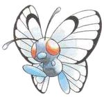  butterfree lowres no_humans official_art pokemon pokemon_(game) pokemon_blue pokemon_red_and_green pokemon_rgby pokemon_yellow sugimori_ken 