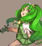 :d bow circlet cure_march dress from_above green green_eyes green_hair green_skirt long_hair magical_girl midorikawa_nao open_mouth pepe_(jonasan) ponytail precure skirt smile smile_precure! solo tiara tri_tails very_long_hair wrist_cuffs 