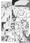  :&lt;&gt; alice_margatroid angry aozora_market apron bat_wings blush bow braid chinese_clothes clenched_teeth comic controller crescent crystal_ball doujinshi dress fangs flandre_scarlet greyscale hair_bobbles hair_ornament hat highres hong_meiling izayoi_sakuya kawashiro_nitori long_hair maid maid_headdress monochrome multiple_girls patchouli_knowledge remilia_scarlet remote_control scan short_hair tears teeth touhou translated wings 
