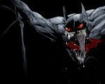  1boy batman batman_(series) batman_beyond ciba dc_comics face male male_focus mouth no_humans sharp_teeth shiba_(berryeater) solo spawn terry_mcginnis violator wings 