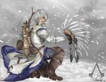 artist_request assassin&#039;s_creed assassin&#039;s_creed_iii assassin's_creed assassin's_creed_(series) assassin's_creed_iii blood bow_(weapon) coat connor_(assassin's_creed) connor_(ratohnhak&eacute;:ton) gloves hood orenjimaru pixiv_thumbnail quiver resized snow tomahawk weapon 