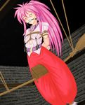  arche_klein ball_gag bdsm bondage bound breast_bondage breasts broom gag niplees nipple_clamps nipples pink_hair rope saliva seimen10 slave solo tales_of_(series) tales_of_phantasia tears torture whiffer_ball wooden_horse 