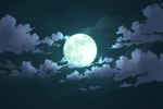 clouds moon night scenic sky stars technoheart 