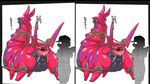  cross_eye_stereogram female insect nezumi nintendo pok&#233;mon pok&egrave;mon pussy scolipede side_by_side stereogram video_games 