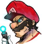  angry controller crossover dakusuta face male male_focus mario mario_(series) nintendo parody pixiv_thumbnail playstation playstation&reg;move_motion_controller playstation_3 playstation_move playstationâ®move_motion_controller product_placement ps3 resized sony stick super_mario_bros. wii 