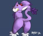  anthro anus bent_over blaze_the_cat breasts butt cat feline female fur hair kayla-na looking_back mammal nude ponytail purple purple_body purple_fur purple_hair pussy sega side_boob solo sonic_(series) yellow_eyes 