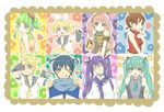  buuta flowers gumi hatsune_miku heart kagamine_len kagamine_rin kaito kamui_gakupo megurine_luka meiko parody twintails vocaloid 