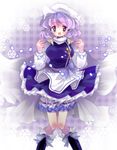  amo boots hat lavender_hair letty_whiterock purple_eyes short_hair solo touhou 