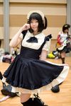  asian character_request cosplay highres kaieda_kae maid maid_apron maid_uniform photo source_request tagme_character tagme_series thigh-highs thighhighs twintails 