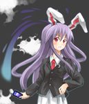  animal_ears bad_id bad_pixiv_id bunny_ears long_hair reisen_udongein_inaba solo spell_card touhou yuuta_(tokoton_hirune_hiyori) 