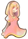  bad_id bad_pixiv_id blonde_hair copyright_request hairband pink_eyes sketch solo tomoya_(artist) 